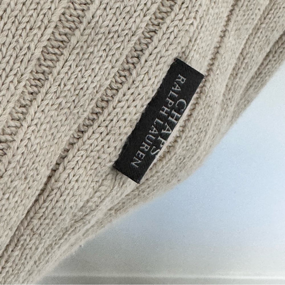 Chaps Ralph Lauren Men’s cotton Beige cable Knit Sweater size‎ M - Picture 8 of 8